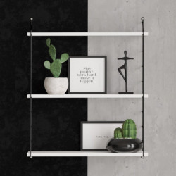 Estante de pared Armoni 3'lü blanco Practica Hogar