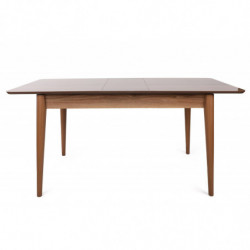 Mesa de comedor extensible Lotus-1123 nogal Practica Hogar