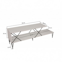 Mueble TV Street blanco Practica Hogar