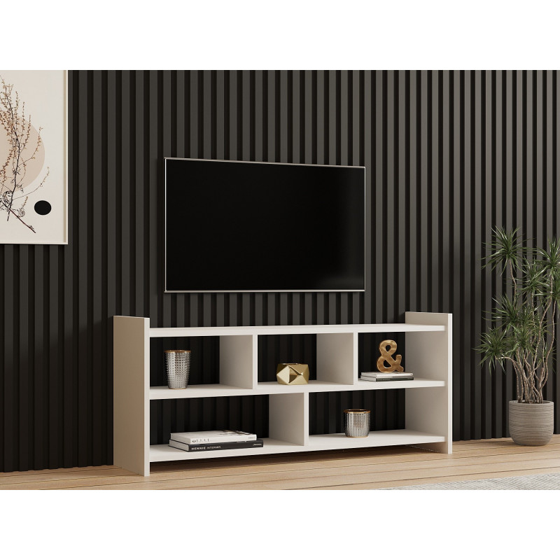 Mueble TV Pera blanco Practica Hogar Mueble TV Pera blanco Practica Hogar