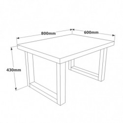 Conjunto de muebles de oficina MN07-BA antracita nogal Practica Hogar