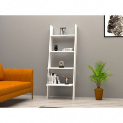 Librería Solid blanco Practica Hogar