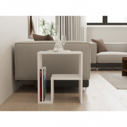 Mesa auxiliar Yepa blanco Practica Hogar