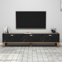 Mueble TV Sumer E3630 mármol roble Practica Hogar