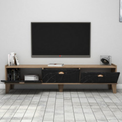 Mueble TV Sumer E3630 mármol roble Practica Hogar