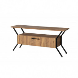 Mueble TV Tarz negro nogal Practica Hogar