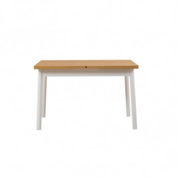 Mesa de comedor extensible Oliver Open blanco Practica Hogar