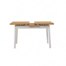 Mesa de comedor extensible Oliver Open blanco Practica Hogar