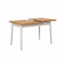 Mesa de comedor extensible Oliver Open blanco Practica Hogar