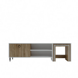 Mueble TV Zigon Sehpalı L502 blanco Practica Hogar