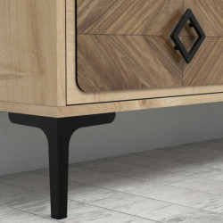 Mueble TV con estante Samba roble Practica Hogar
