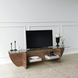 Mueble TV Lily nogal Practica Hogar