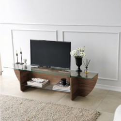 Mueble TV Lily nogal Practica Hogar
