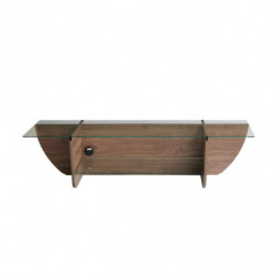 Mueble TV Lily nogal Practica Hogar