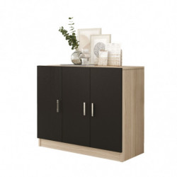 Mueble auxiliar Vario E roble negro Practica Hogar
