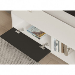 Mueble TV Funda antracita blanco Practica Hogar