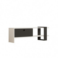 Mueble TV Funda antracita blanco Practica Hogar
