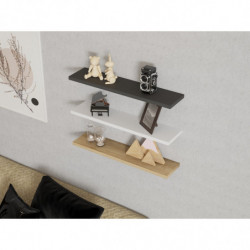 Estante de pared Boss zafiro antracita blanco Practica Hogar