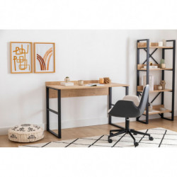 Escritorio de estudio Deha zafiro negro Practica Hogar