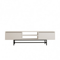 Mueble TV con estante Tauber blanco Practica Hogar