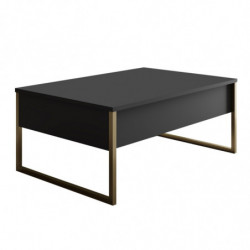 Mesa de centro Luxe dorado antracita Practica Hogar