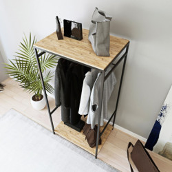 Armario Ansbach L658 roble negro Practica Hogar