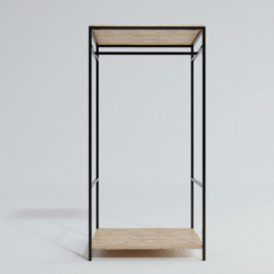 Armario Ansbach L658 roble negro Practica Hogar