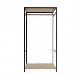 Armario Ansbach L658 roble negro Practica Hogar