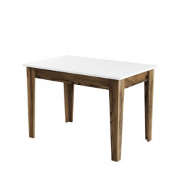 Mesa de cocina Kiev 505 blanco nogal Practica Hogar