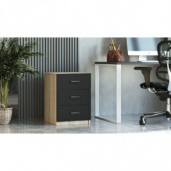 Cajonera Vario C roble negro Practica Hogar