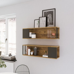 Estante de pared VG18-A pino atlántico Practica Hogar