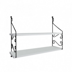 Estante de pared Seramoni 2 blanco Practica Hogar