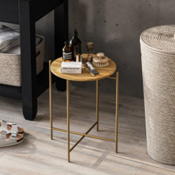 Mesa de centro Shb-004-A Oro Natural Practica Hogar