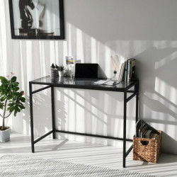 Escritorio de estudio Massası 100x45cm M100F humo negro Practica Hogar