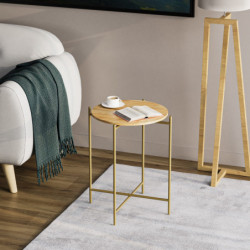 Mesa de centro Shb-004-A Oro Natural Practica Hogar