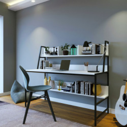Escritorio de estudio Massası L198 blanco Practica Hogar