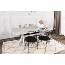 Mesa comedor Ares 1042 blanco Practica Hogar