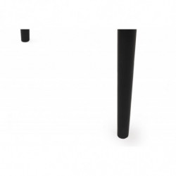 Mesa de comedor extensible Sigma-991 negro nogal Practica Hogar