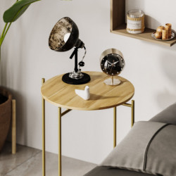 Mesa de centro Shb-004-A Oro Natural Practica Hogar