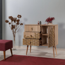 Cómoda VeryBox 120 sonoma roble Practica Hogar