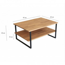 Mesa de centro Neta roble Practica Hogar