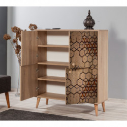 Mueble auxiliar Multilux-720 sonoma roble Practica Hogar