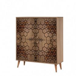 Mueble auxiliar Multilux-720 sonoma roble Practica Hogar