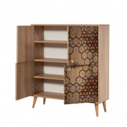 Mueble auxiliar Multilux-720 sonoma roble Practica Hogar