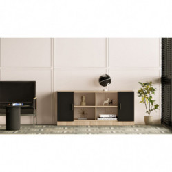 Mueble auxiliar Vario F roble negro Practica Hogar