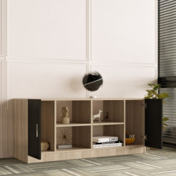 Mueble auxiliar Vario F roble negro Practica Hogar