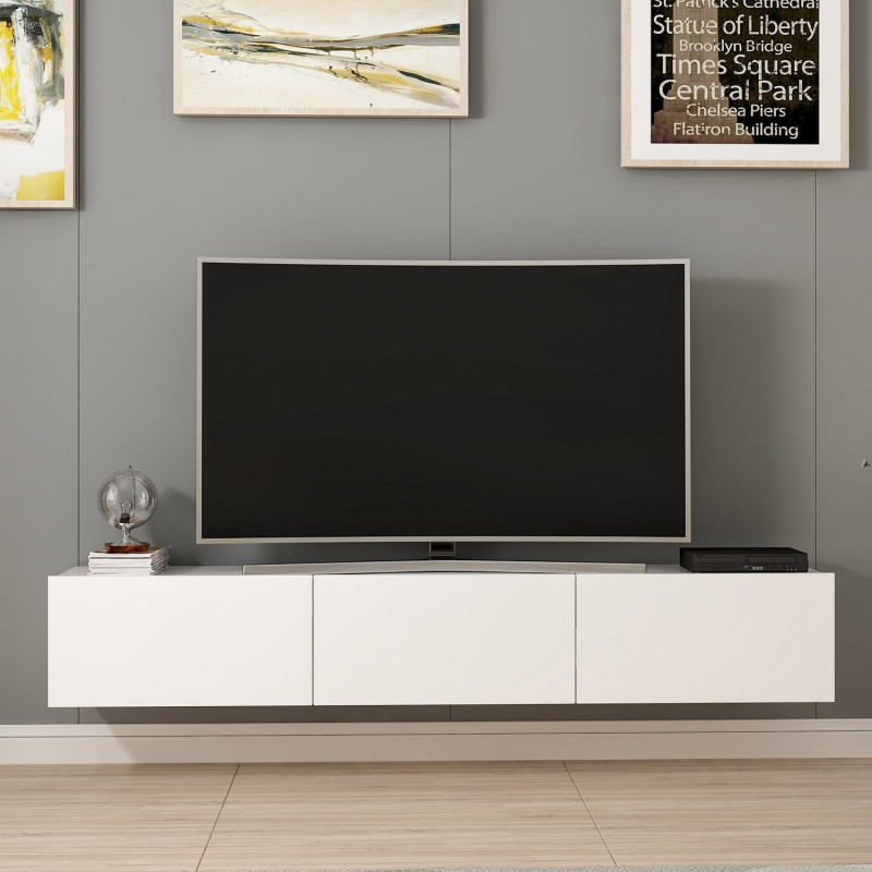 Mueble TV con estante Rigel-nogal Practica Hogar Mueble TV con estante Rigel-nogal Practica Hogar