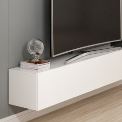 Mueble TV con estante Rigel-nogal Practica Hogar