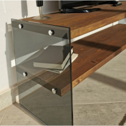 Mueble TV TV100 nogal Practica Hogar