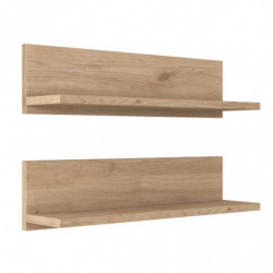 Estante de pared E16-2458 blanco nogal Practica Hogar